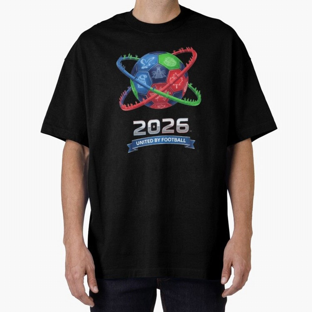 United by Football 2026 Global Connectivity Logo Classic T-Shirt Represent Football Lovers during the FIFA World Cup 2026 Journey through Messi and Cristiano Ronaldo Highlights, France and Portugal Pride, Football Festival Excitement, Trophy