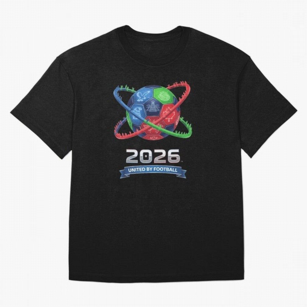 United by Football 2026 Global Connectivity Logo Classic T-Shirt Represent Football Lovers during the FIFA World Cup 2026 Journey through Messi and Cristiano Ronaldo Highlights, France and Portugal Pride, Football Festival Excitement, Trophy