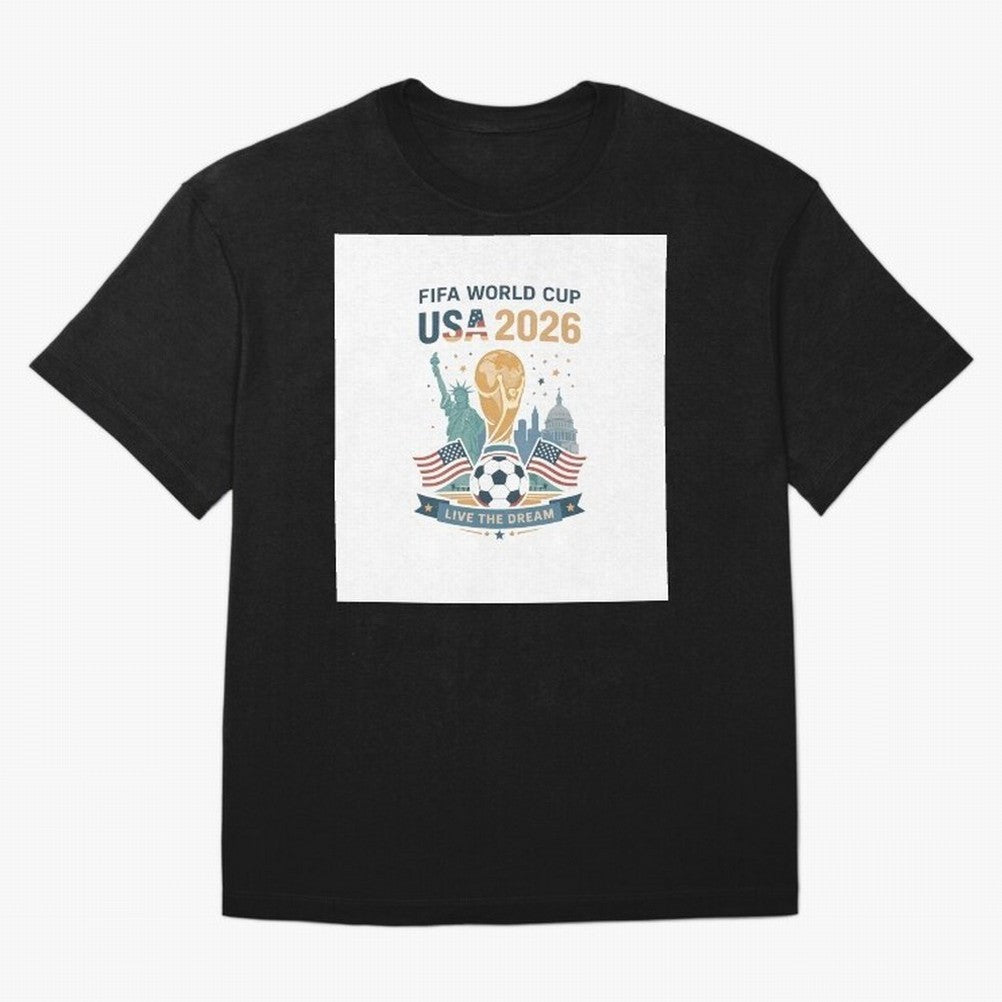 Fifa World Cup USA 2026 Classic T-Shirt Turn Up for the FIFA World Cup 2026 USA Canada Mexico Journey through Messi, CR7 and Mbappe Highlights, Brazil Pride, Retro Football Energy, Iconic Rivalries, Trophy Chase Drama and Stadium Atmosphere; Made