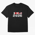 Glitched United 2026 Cup - North America Emblem Part 2 T-Shirt_82924673 Classic T-Shirt Show Support during Match Day Hype around FIFA World Cup 2026, CR7, Portugal, Spain and Germany, Football History, Final Match Energy, Crowd Noise and Once in a
