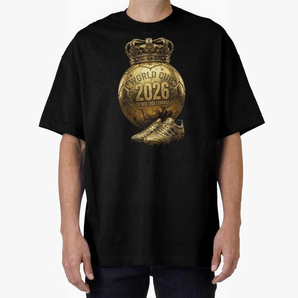 World Cup 2026 Golden Soccer Ball Crown- Mexico USA Canada Classic T-Shirt Refresh Match Day Hype around FIFA World Cup 2026 USA Canada Mexico, Messi, Spain and Netherlands, Football Festival Excitement, Trophy Ambitions, Country Rivalries and Star