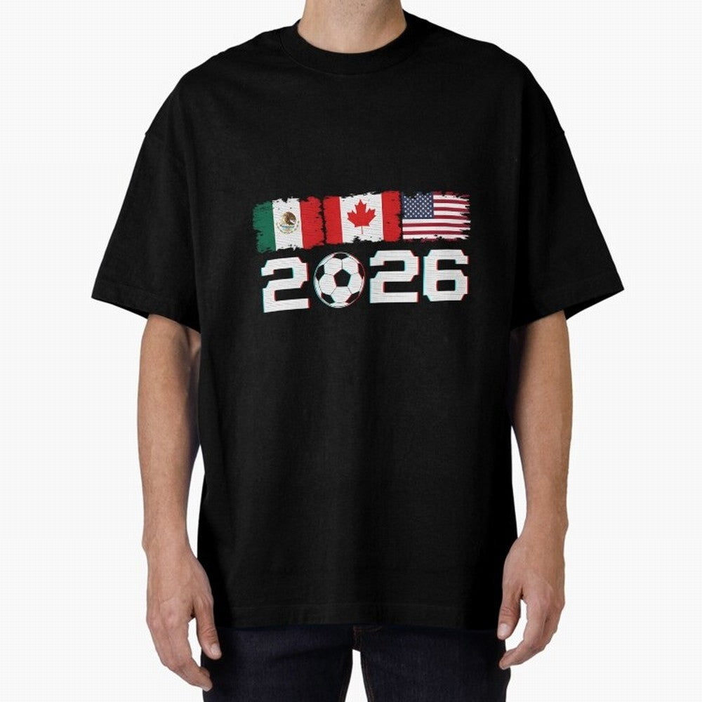 Glitched United 2026 Cup North America Emblem Part Classic T-Shirt Celebrate Global Passion for the FIFA World Cup 2026 USA Canada Mexico Journey through Mbappe and Neymar Highlights, France Pride, Tournament Hype, Historic Matchups, Family Viewing