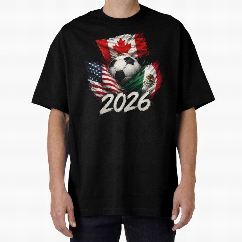 Soccer 2026 USA Canada Mexico ¨C World Football Flags Design Classic T-Shirt Treasure the FIFA World Cup 2026 USA Canada Mexico Journey through Messi, CR7 and Mbappe Highlights, Spain and Netherlands Pride, Champion Mindset, Group Stage Buzz,