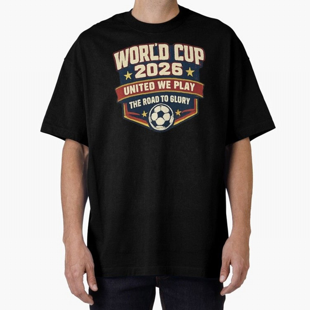 World Cup 2026 United We Play Vintage Soccer Football Fan Design Classic T-Shirt Capture FIFA World Cup 2026 USA Canada Mexico Highlighting Haaland and Mbappe, Portugal Energy, Supporter Pride, Iconic Celebrations, Legendary Names and Global Match