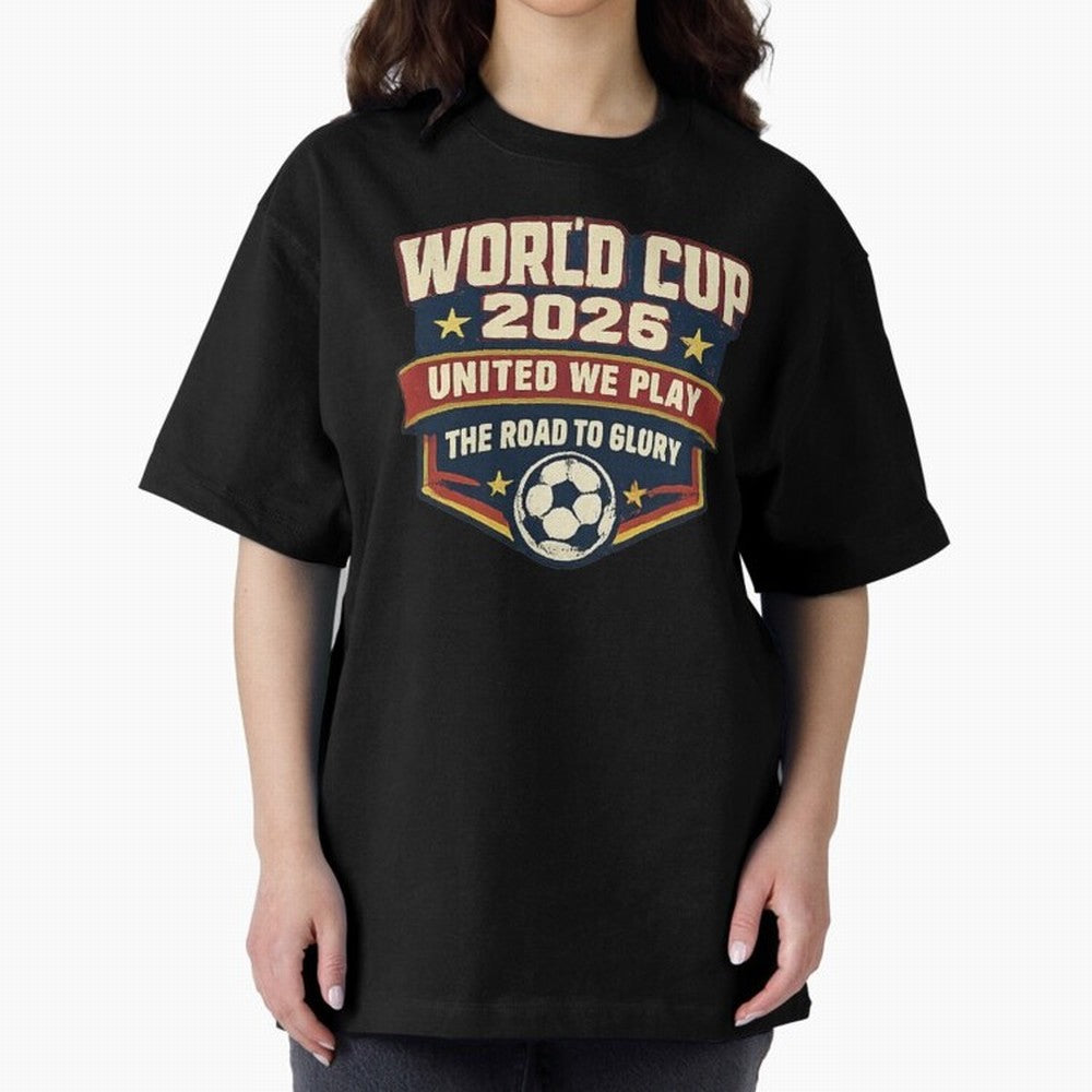 World Cup 2026 United We Play Vintage Soccer Football Fan Design Classic T-Shirt Capture FIFA World Cup 2026 USA Canada Mexico Highlighting Haaland and Mbappe, Portugal Energy, Supporter Pride, Iconic Celebrations, Legendary Names and Global Match
