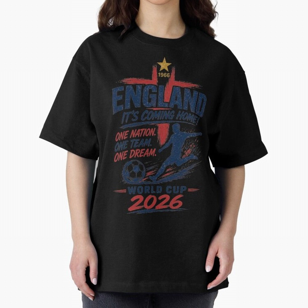 England Fan Art for World Cup 2026 Classic T-Shirt Bring Stadium Energy to Global Football Passion for FIFA World Cup 2026 Group Stage, Highlighting CR7 and Messi, Portugal, Spain and Germany, Game Day Rituals, Football Legends, Country Pride and