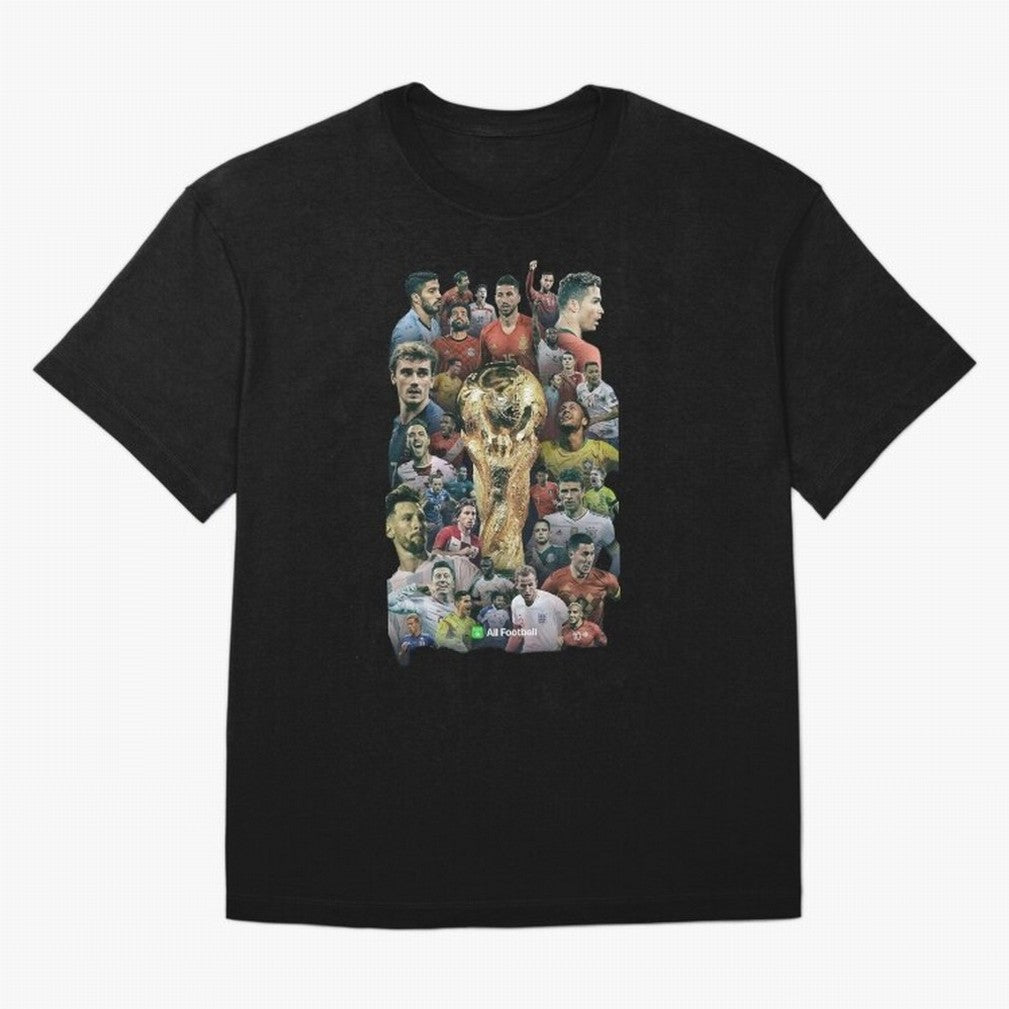All Football Classic T-Shirt Bring World Football Passion into Match Day Hype around FIFA World Cup 2026, Neymar, Haaland and Cristiano Ronaldo, England, France and Netherlands, Championship Spirit, Famous Goals, Roaring Crowds and International
