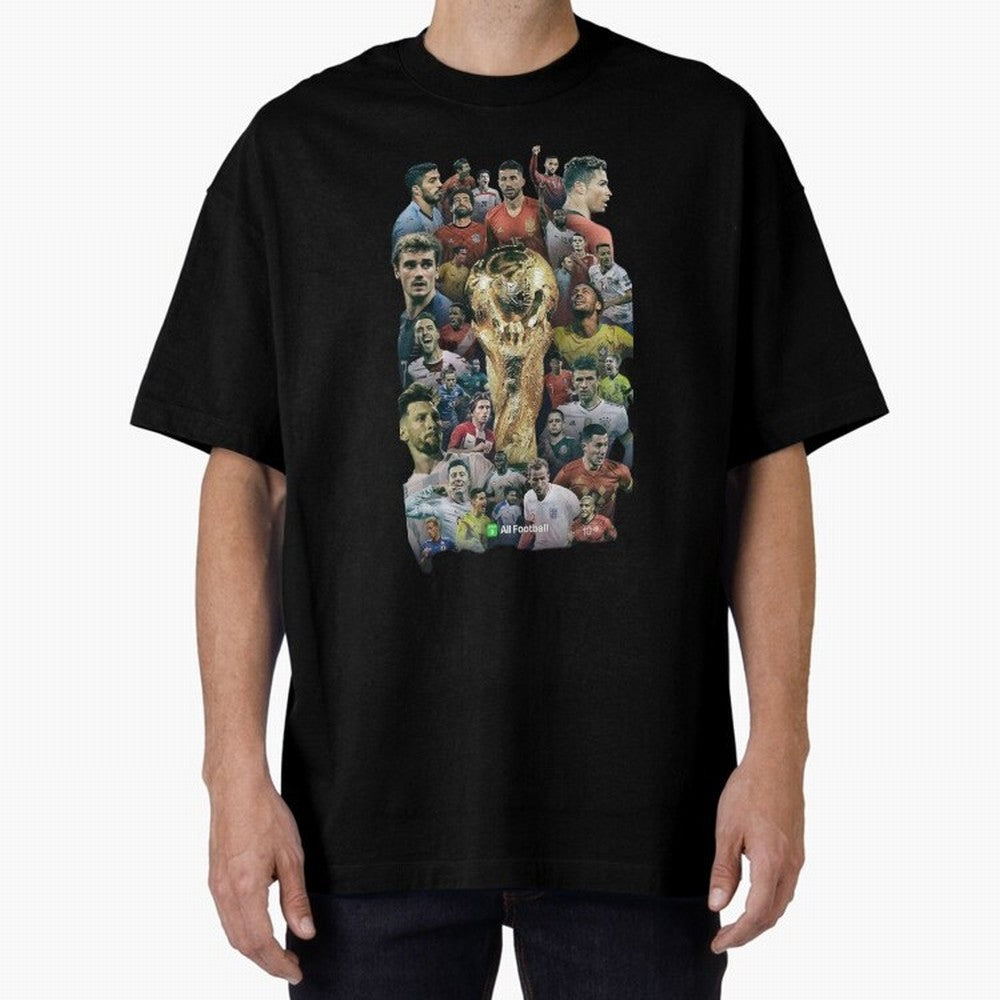 All Football Classic T-Shirt Bring World Football Passion into Match Day Hype around FIFA World Cup 2026, Neymar, Haaland and Cristiano Ronaldo, England, France and Netherlands, Championship Spirit, Famous Goals, Roaring Crowds and International