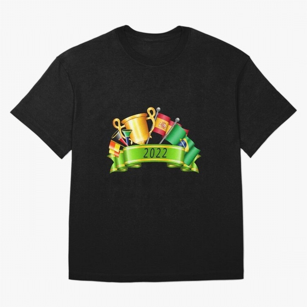 World Cup 2022 Qatar Spain Brazil Classic T-Shirt Celebrate Fan Culture around Global Football Passion for FIFA World Cup 2026 USA Canada Mexico, with Neymar, Brazil, Vintage Soccer Flavor, Modern Football Stars, National Flags and Final Night