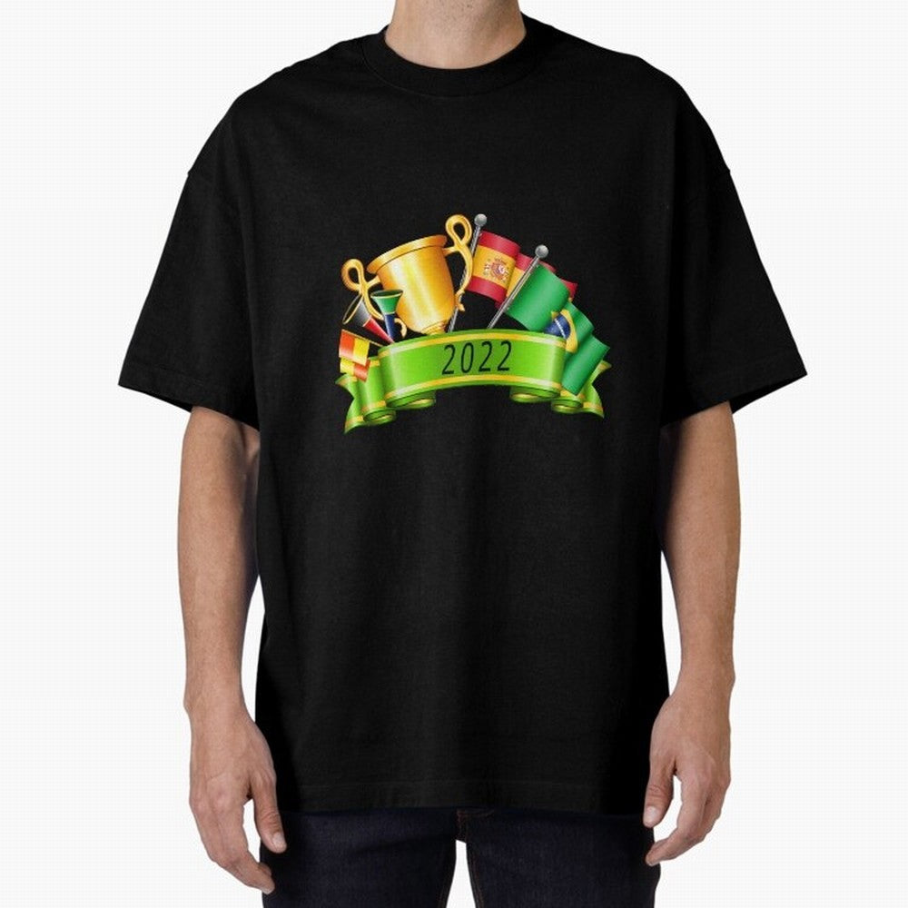 World Cup 2022 Qatar Spain Brazil Classic T-Shirt Celebrate Fan Culture around Global Football Passion for FIFA World Cup 2026 USA Canada Mexico, with Neymar, Brazil, Vintage Soccer Flavor, Modern Football Stars, National Flags and Final Night