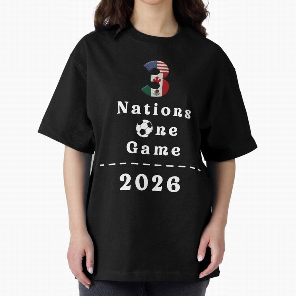 World Cup 2026 Host Nations Classic T-Shirt Join Global Football Passion for FIFA World Cup 2026 USA Canada Mexico, Filled with Mbappe and Neymar, Spain, Goal Celebration Energy, Supporter Heritage, Football Icons and Worldwide Tournament Joy;