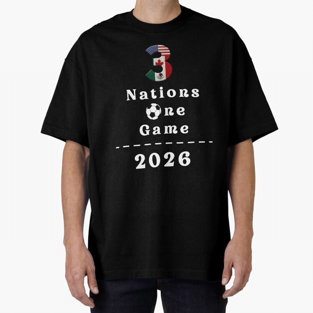World Cup 2026 Host Nations Classic T-Shirt Join Global Football Passion for FIFA World Cup 2026 USA Canada Mexico, Filled with Mbappe and Neymar, Spain, Goal Celebration Energy, Supporter Heritage, Football Icons and Worldwide Tournament Joy;