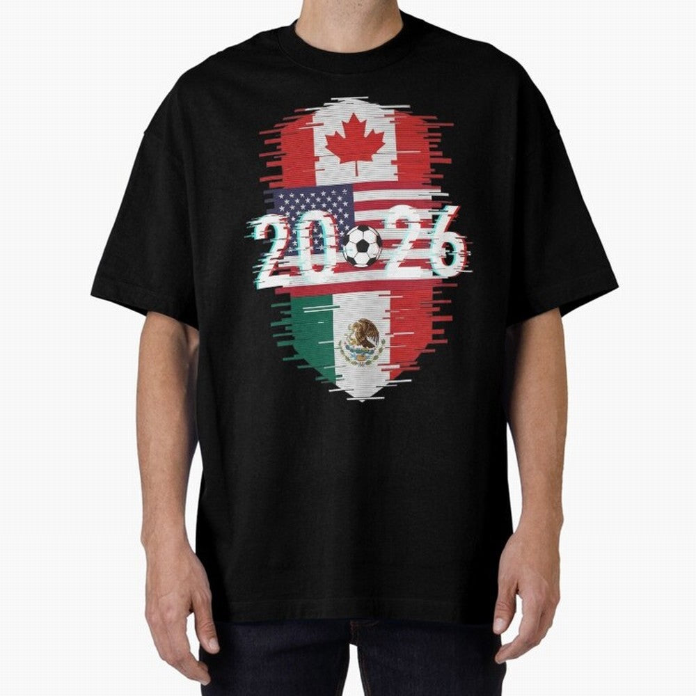 Glitched United 2026 - North America Emblem Classic T-Shirt Join Supporters Worldwide for FIFA World Cup 2026 Spirit, Capturing Netherlands, CR7, Tournament Hype, Historic Matchups, Family Viewing Parties and Global Sports Pride; Built for