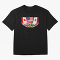 World Cup 2026 North America Flags Design ¨C USA Canada Mexico Soccer Fan Graphic Classic T-Shirt Bring Match Day Fire to the FIFA World Cup 2026 Journey through Neymar Highlights, Argentina and Brazil Pride, Stadium Memories, Football Loyalty,