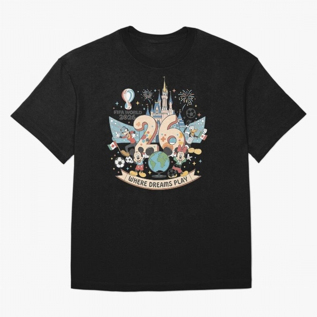 Dreamland Football 26 Shirt | Cute Cartoon Global Celebration Tee Classic T-Shirt Follow Every Goal of Match Day Hype around FIFA World Cup 2026 Group Stage, CR7, Spain, Game Day Rituals, Football Legends, Country Pride and the Road to the Final;