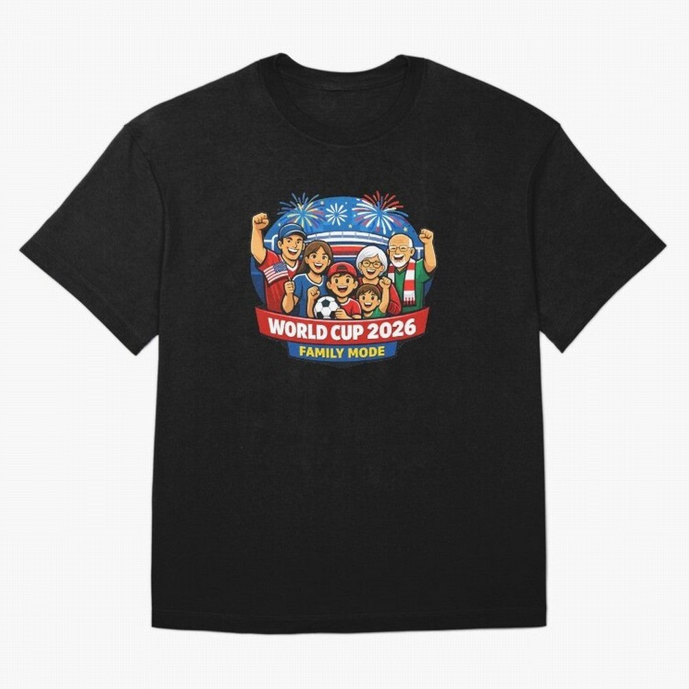 World Cup 2026 Family Mode ¨C Football Fans Celebration Design Classic T-Shirt Spotlight the FIFA World Cup 2026 USA Canada Mexico Journey through Mbappe Highlights, Argentina Pride, Game Day Rituals, Football Legends, Country Pride and the Road to