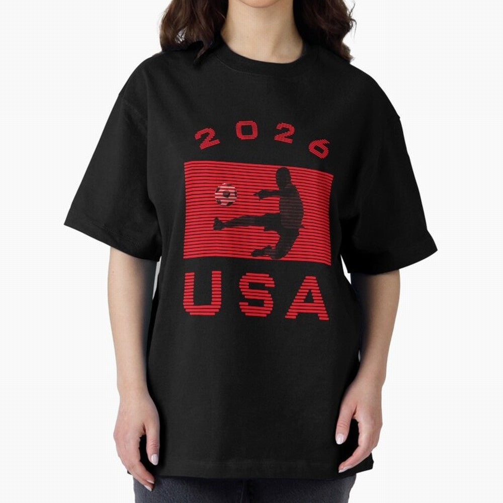 USA Soccer 2026 Player Silhouette Athletic Design Classic T-Shirt Celebrate the Magic of FIFA World Cup 2026 Group Stage Spirit, Made for Brazil, Portugal and Argentina, Messi, Neymar and Mbappe, Stadium Memories, Football Loyalty, International