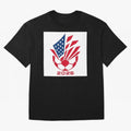 American Soccer 2026 Flag Burst Emblem Classic T-Shirt Bring World Football Passion into FIFA World Cup 2026 USA Canada Mexico for Fans of Neymar and Netherlands, Bringing Sports Nostalgia, International Competition, Famous Players and