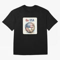 Go USA Soccer Ball Flag | American Football Fan Graphic Tee Classic T-Shirt Celebrate Supporters United by FIFA World Cup 2026 for Fans of Neymar, Haaland and Cristiano Ronaldo and Argentina, Bringing Football History, Final Match Energy, Crowd