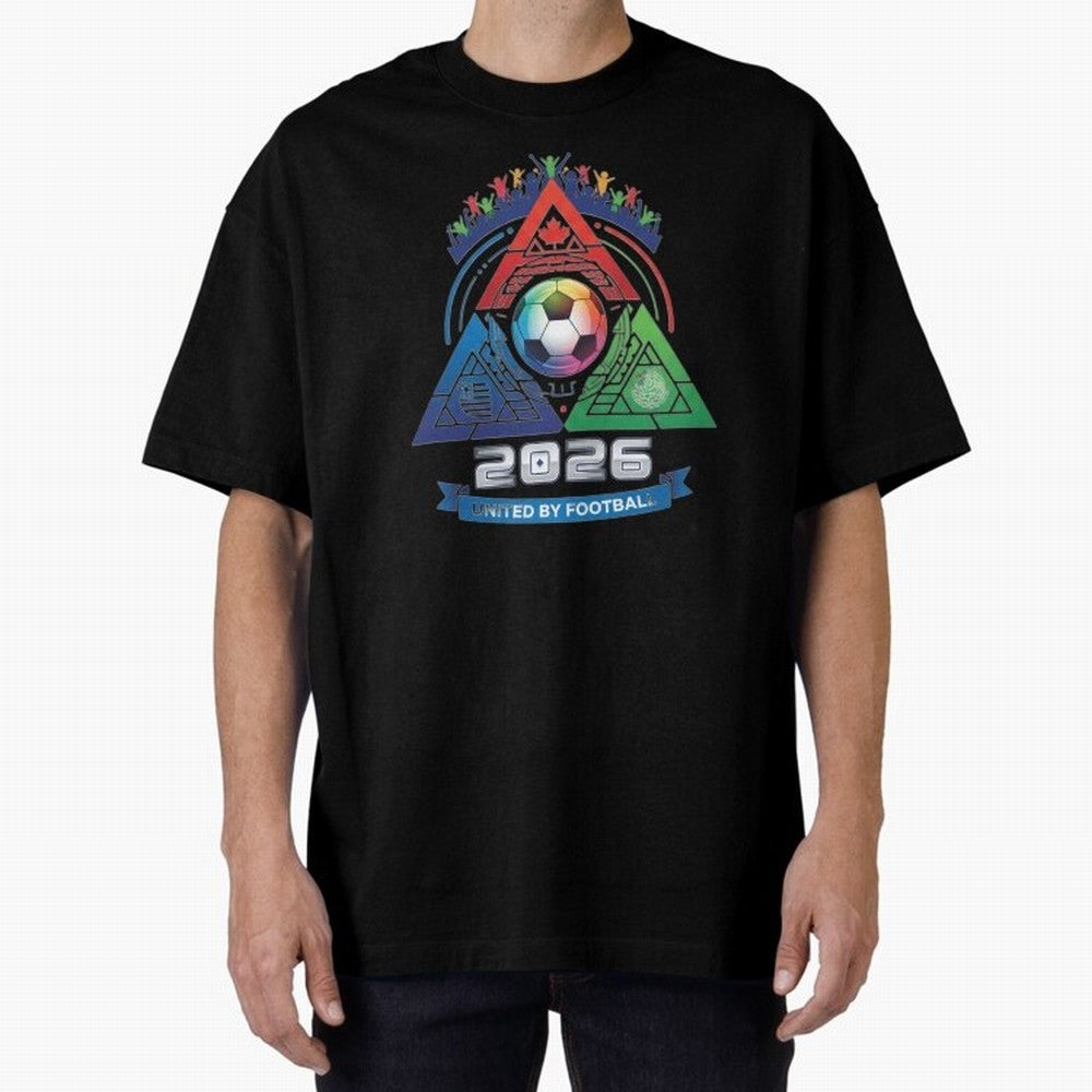 Triangular United by Football World Cup 2026 Emblem Classic T-Shirt Feel FIFA World Cup 2026 Group Stage for Fans of Cristiano Ronaldo, Haaland and CR7 and Argentina and Brazil, Bringing Stadium Chants, National Pride, Trophy Dreams and