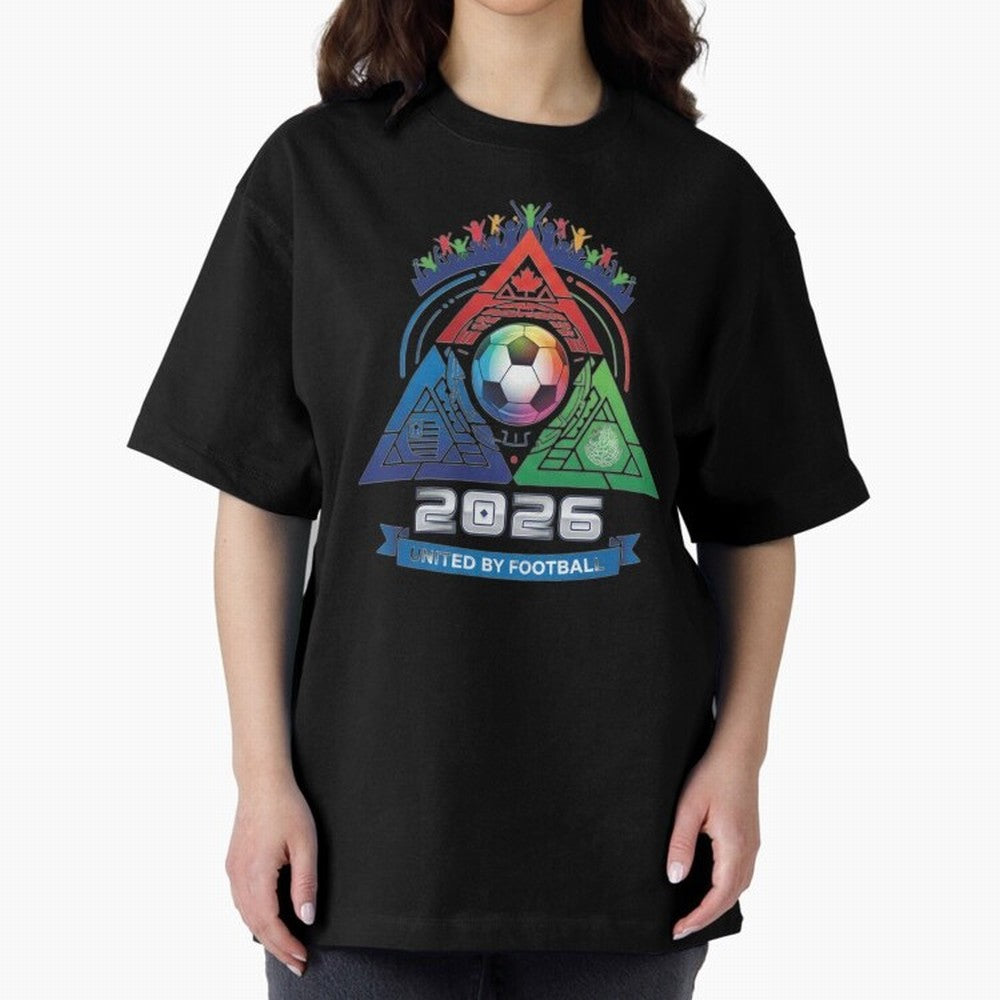 Triangular United by Football World Cup 2026 Emblem Classic T-Shirt Feel FIFA World Cup 2026 Group Stage for Fans of Cristiano Ronaldo, Haaland and CR7 and Argentina and Brazil, Bringing Stadium Chants, National Pride, Trophy Dreams and