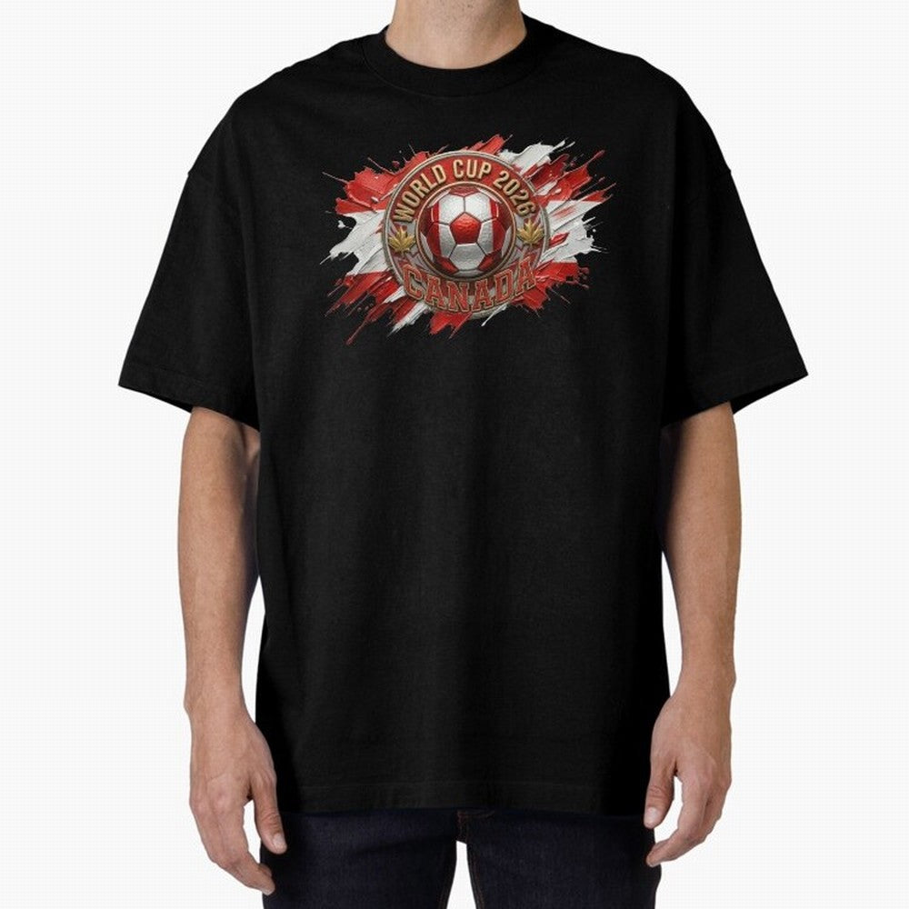 World Cup 2026 Canada Soccer Ball Paint Splash Classic T-Shirt Show Passion for the Stars of FIFA World Cup 2026 Spirit, Celebrating Argentina, Mbappe, Stadium Memories, Football Loyalty, International Chants and Championship Tradition; Ideal for
