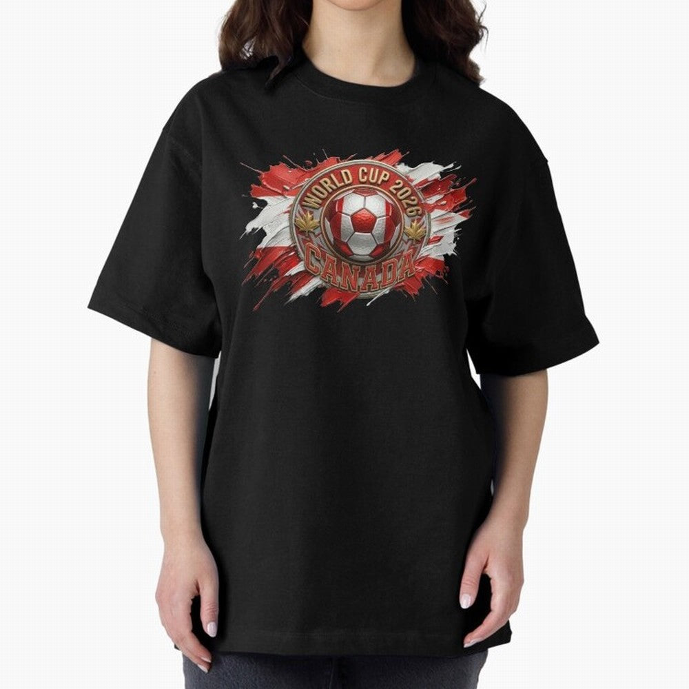 World Cup 2026 Canada Soccer Ball Paint Splash Classic T-Shirt Show Passion for the Stars of FIFA World Cup 2026 Spirit, Celebrating Argentina, Mbappe, Stadium Memories, Football Loyalty, International Chants and Championship Tradition; Ideal for