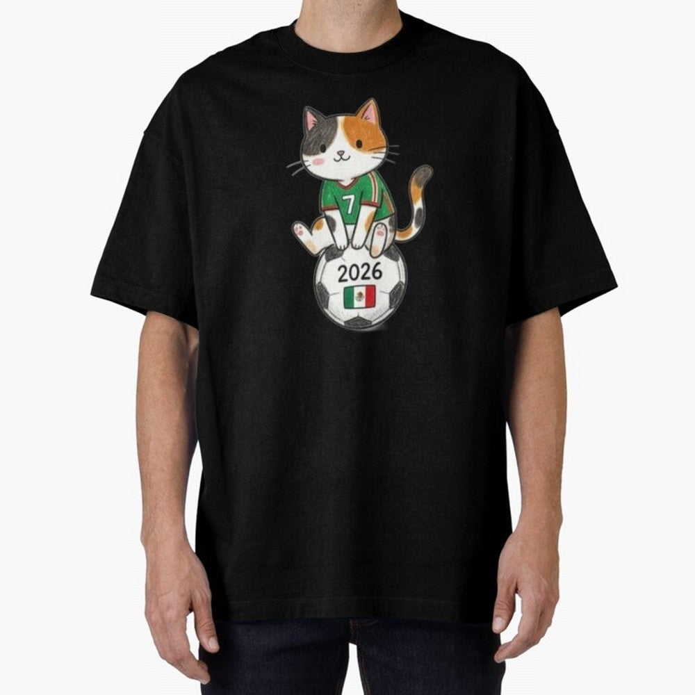 Mexico Soccer Cat #7 - 2026 World Cup Spirit Classic T-Shirt Represent Fans Who Live for Match Day Hype around FIFA World Cup 2026 Group Stage, Mbappe, Argentina and Brazil, Football History, Final Match Energy, Crowd Noise and Once in a Lifetime