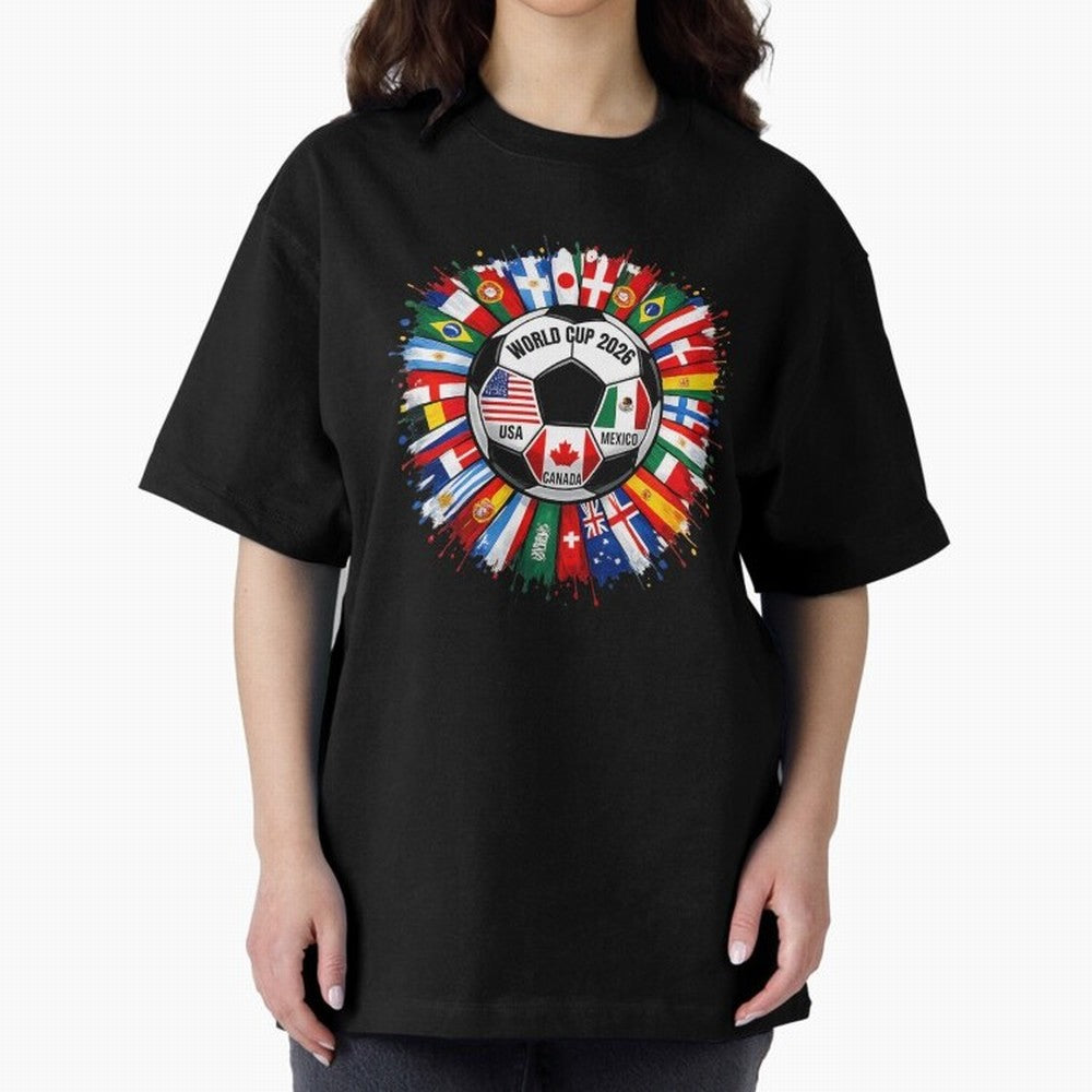 World Cup 2026 Shirt Soccer Tournament Fan Design International Flags Football Graphic Tee Sports Lover Gift Classic T-Shirt Celebrate Every Goal in the FIFA World Cup 2026 Group Stage Journey through Cristiano Ronaldo Highlights, Argentina Pride,