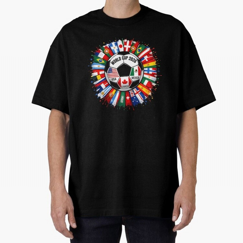 World Cup 2026 Shirt Soccer Tournament Fan Design International Flags Football Graphic Tee Sports Lover Gift Classic T-Shirt Celebrate Every Goal in the FIFA World Cup 2026 Group Stage Journey through Cristiano Ronaldo Highlights, Argentina Pride,