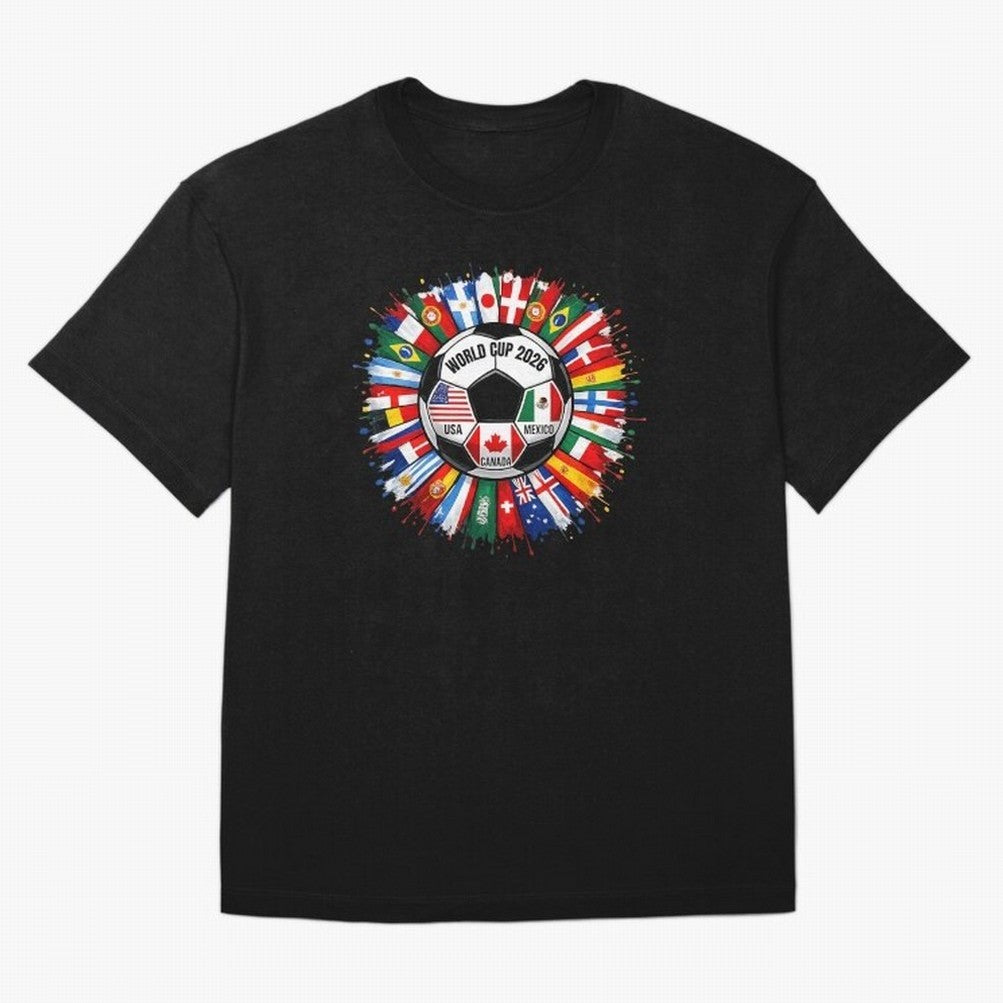World Cup 2026 Shirt Soccer Tournament Fan Design International Flags Football Graphic Tee Sports Lover Gift Classic T-Shirt Celebrate Every Goal in the FIFA World Cup 2026 Group Stage Journey through Cristiano Ronaldo Highlights, Argentina Pride,