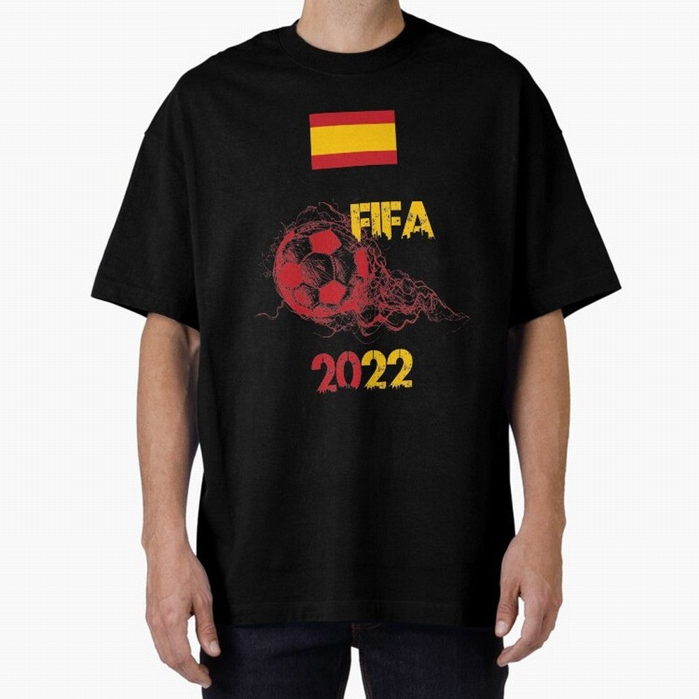 World Cup Qatar 2022 Ispanya Classic T-Shirt Represent the Passion of Global Football Passion for FIFA World Cup 2026 USA Canada Mexico, Capturing Neymar, Haaland and Cristiano Ronaldo, England, France and Netherlands, Goal Celebration Energy,