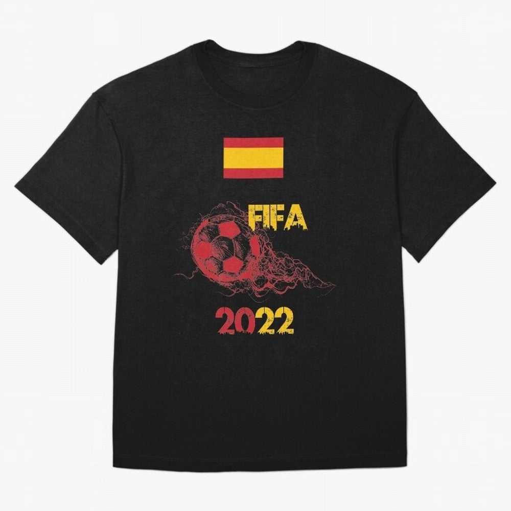 World Cup Qatar 2022 Ispanya Classic T-Shirt Represent the Passion of Global Football Passion for FIFA World Cup 2026 USA Canada Mexico, Capturing Neymar, Haaland and Cristiano Ronaldo, England, France and Netherlands, Goal Celebration Energy,