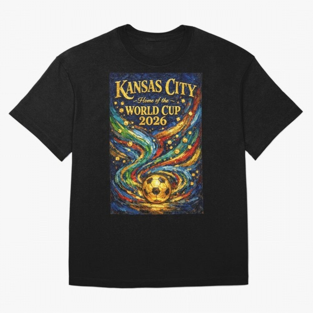 Kansas City Home of the World Cup 2026 Soccer Fan ¡ª Moody Jewel Art Print Classic T-Shirt Join the Countdown to FIFA World Cup 2026 Group Stage Featuring Messi, Argentina and Brazil Energy, Supporter Pride, Iconic Celebrations, Legendary Names and