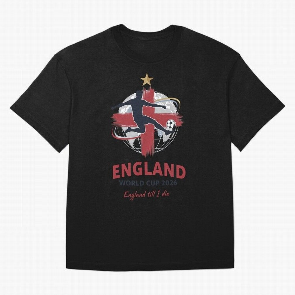England - World Cup 2026 Fan Art Classic T-Shirt Share the FIFA World Cup 2026 Group Stage Journey through Mbappe and Neymar Highlights, France and Portugal Pride, Sports Nostalgia, International Competition, Famous Players and Unforgettable