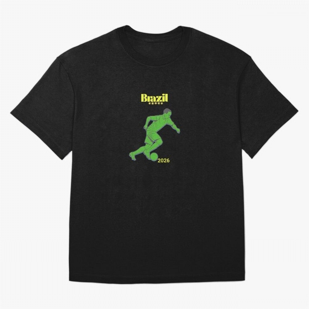 Brazil Soccer Classic T-Shirt Make Memories around FIFA World Cup 2026 USA Canada Mexico for Fans of CR7 and Messi and Argentina and Brazil, Bringing Football History, Final Match Energy, Crowd Noise and Once in a Lifetime Moments; Great for