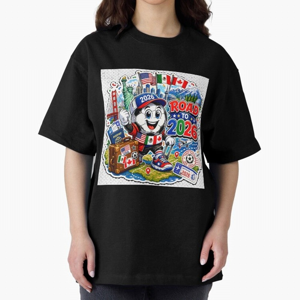 Road to 2026 Football Travel Classic T-Shirt Bring International Match Energy to FIFA World Cup 2026 USA Canada Mexico Spirit, Built around England, Cristiano Ronaldo, Worldwide Fan Energy, Dramatic Goals, Stadium Lights and Championship
