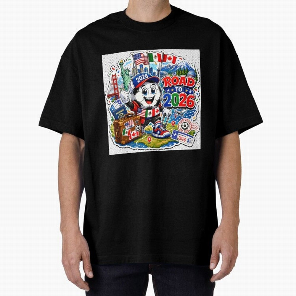 Road to 2026 Football Travel Classic T-Shirt Bring International Match Energy to FIFA World Cup 2026 USA Canada Mexico Spirit, Built around England, Cristiano Ronaldo, Worldwide Fan Energy, Dramatic Goals, Stadium Lights and Championship