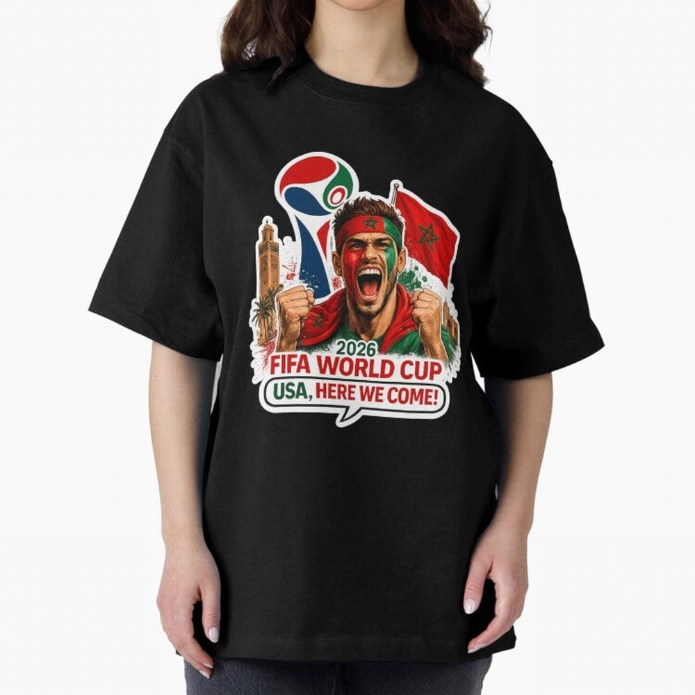 Morocco 2026 World Cup Fan Classic T-Shirt Live the Energy of the FIFA World Cup 2026 USA Canada Mexico Journey through Messi, Neymar and Mbappe Highlights, England, France and Netherlands Pride, Supporter Pride, Iconic Celebrations, Legendary