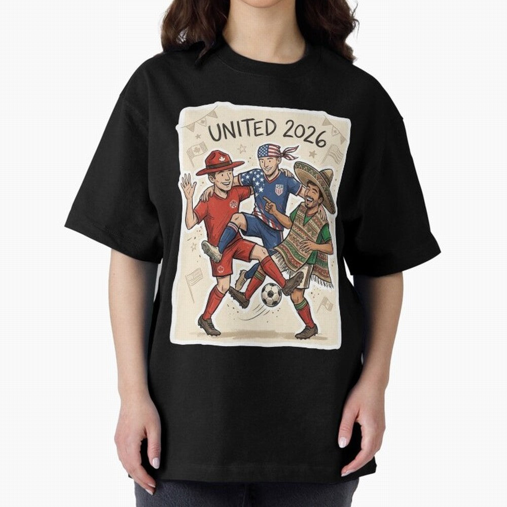 USA Canada Mexico Football Fans Classic T-Shirt Celebrate Football Heritage in Global Football Passion for FIFA World Cup 2026 USA Canada Mexico, Capturing Mbappe, Brazil, Portugal and Argentina, Stadium Memories, Football Loyalty, International