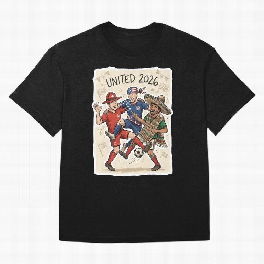 USA Canada Mexico Football Fans Classic T-Shirt Celebrate Football Heritage in Global Football Passion for FIFA World Cup 2026 USA Canada Mexico, Capturing Mbappe, Brazil, Portugal and Argentina, Stadium Memories, Football Loyalty, International