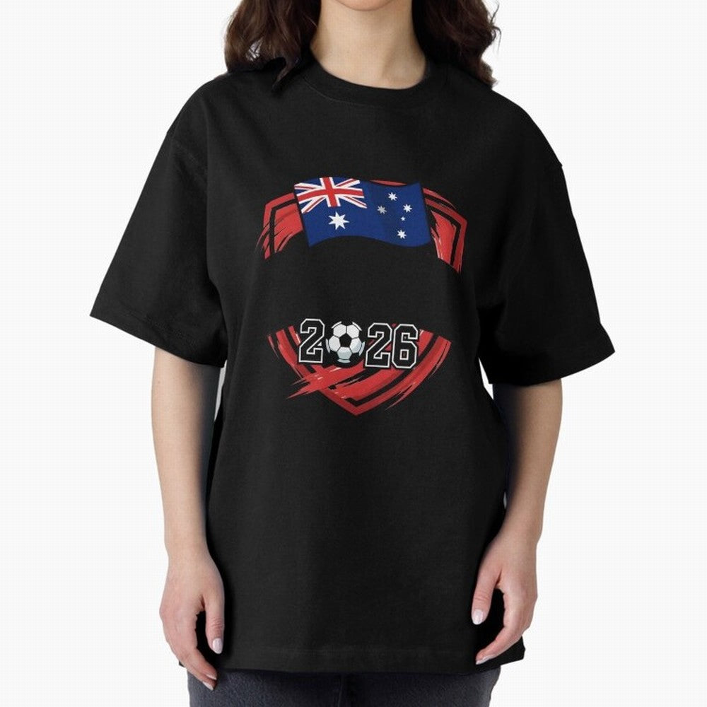 AUSTRALIA World Cup 2026 Poster ¨C AUSTRALIA Football Classic T-Shirt Bring Match Day Fire to the FIFA World Cup 2026 USA Canada Mexico Journey through Cristiano Ronaldo Highlights, Portugal, Spain and Germany Pride, Match Day Excitement, Supporter