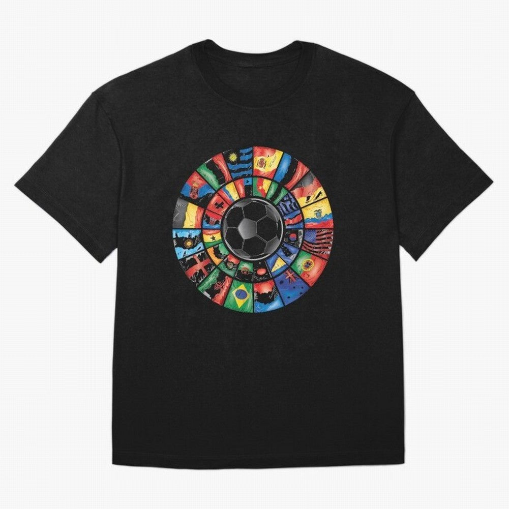 Football World cup Qatar Classic T-Shirt Bring a Vintage Feel to FIFA World Cup 2026 Group Stage Centered on Mbappe, Spain Energy, Sports Nostalgia, International Competition, Famous Players and Unforgettable Victories; Great for Watch Parties,