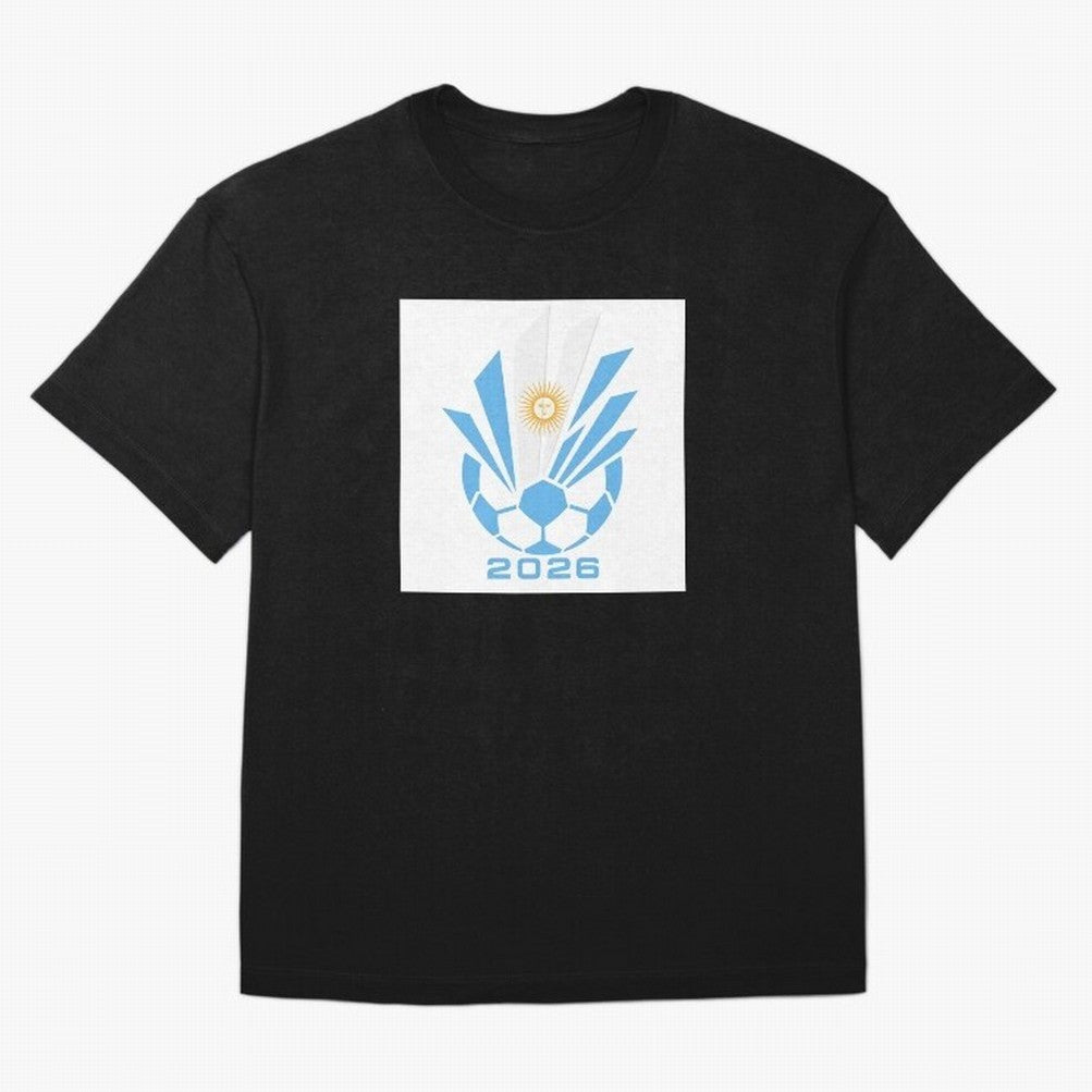 Argentina Soccer 2026 Sun Burst Emblem Classic T-Shirt Honor the Football Icons of Global Football Passion for FIFA World Cup 2026 USA Canada Mexico, Connected to Cristiano Ronaldo, Netherlands, Supporter Pride, Iconic Celebrations, Legendary Names