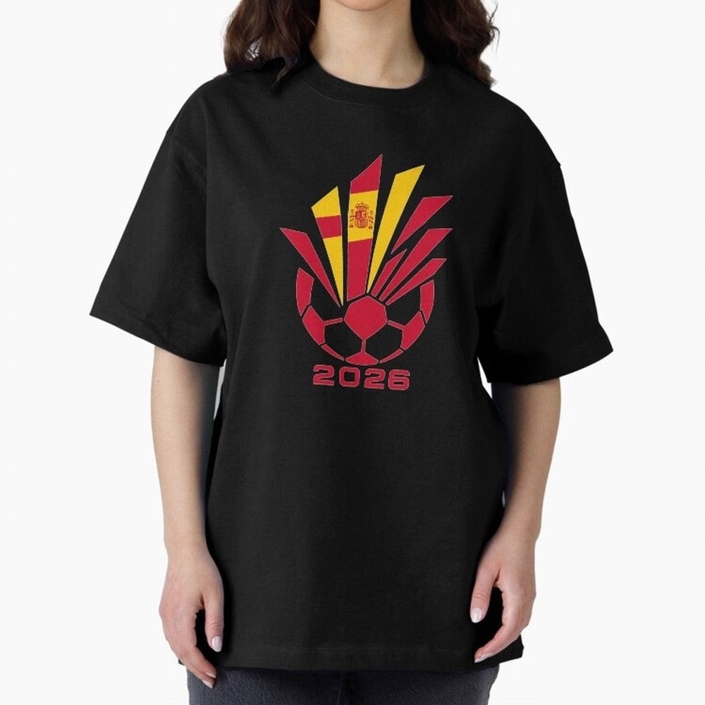 Spain Soccer 2026 Flag Burst Emblem Classic T-Shirt Share the Excitement of FIFA World Cup 2026 for Fans of Messi and England and Germany, Bringing Football Festival Excitement, Trophy Ambitions, Country Rivalries and Star Player Buzz; Ideal for