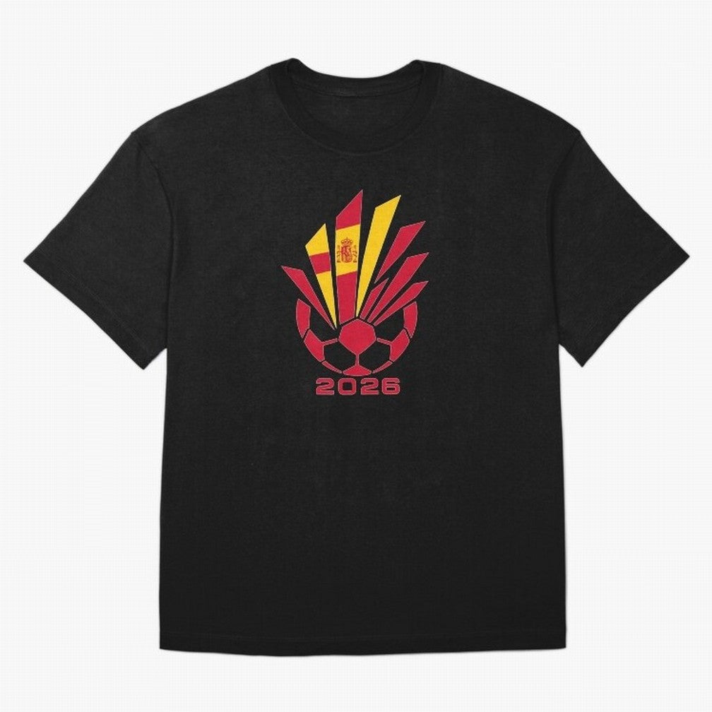 Spain Soccer 2026 Flag Burst Emblem Classic T-Shirt Share the Excitement of FIFA World Cup 2026 for Fans of Messi and England and Germany, Bringing Football Festival Excitement, Trophy Ambitions, Country Rivalries and Star Player Buzz; Ideal for