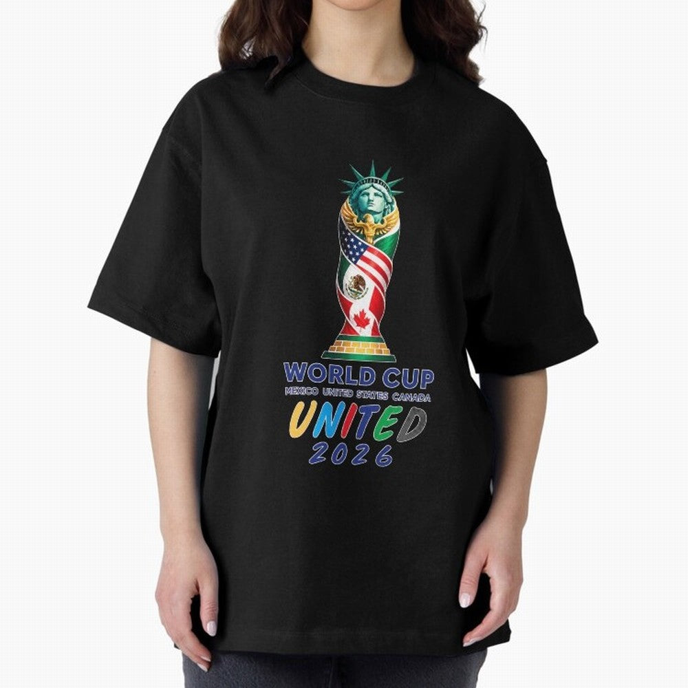 World Cup United 2026 Mexico USA Canada Soccer Design Classic T-Shirt Celebrate the Stars of Global Football Passion for FIFA World Cup 2026, Filled with Neymar, Haaland and Cristiano Ronaldo, England and Germany, Champion Mindset, Group Stage