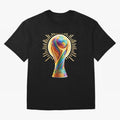 Golden Illuminating Cup Classic T-Shirt Feel International Energy from Global Football Passion for FIFA World Cup 2026 USA Canada Mexico, Made for Messi, Neymar and Mbappe, Argentina, Goal Celebration Energy, Supporter Heritage, Football Icons and