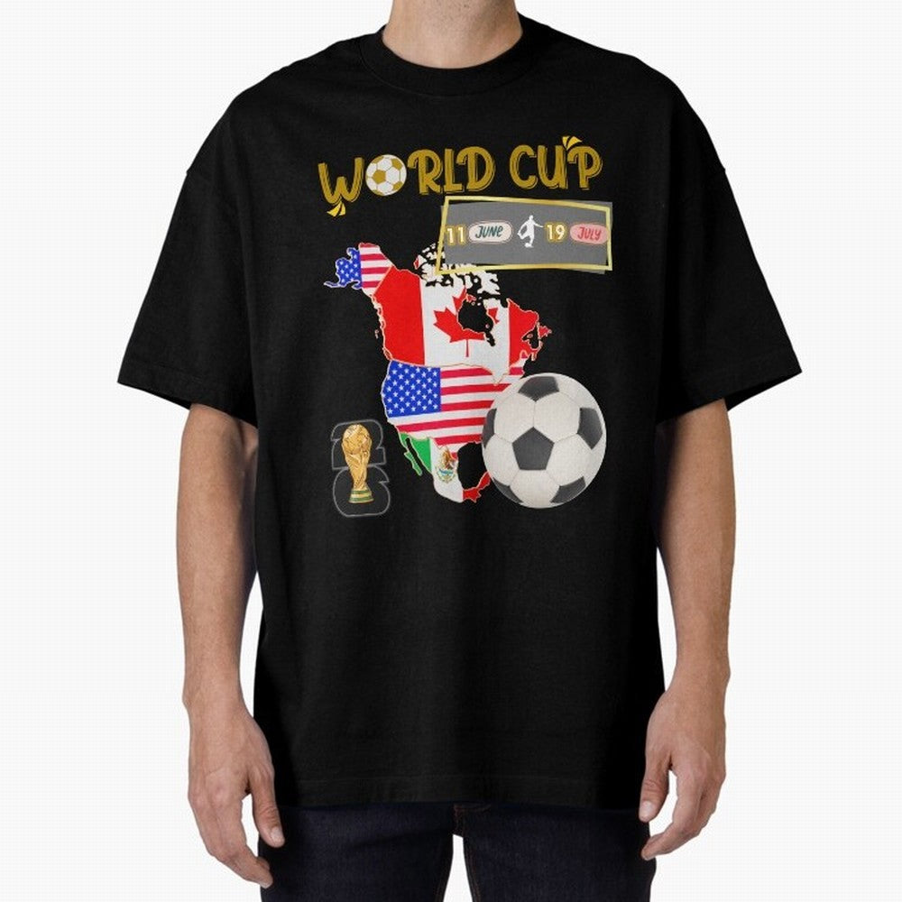 World Cup 2026 North America USA Canada Mexico Soccer Fan Classic T-Shirt Bring Legendary Rivalry Energy to FIFA World Cup 2026 Celebrating Messi and Cristiano Ronaldo, Spain and Netherlands Energy, Retro Football Energy, Iconic Rivalries, Trophy