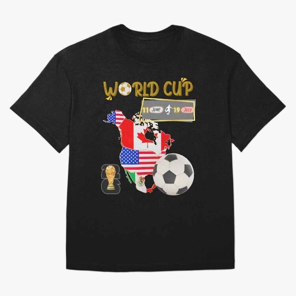 World Cup 2026 North America USA Canada Mexico Soccer Fan Classic T-Shirt Bring Legendary Rivalry Energy to FIFA World Cup 2026 Celebrating Messi and Cristiano Ronaldo, Spain and Netherlands Energy, Retro Football Energy, Iconic Rivalries, Trophy